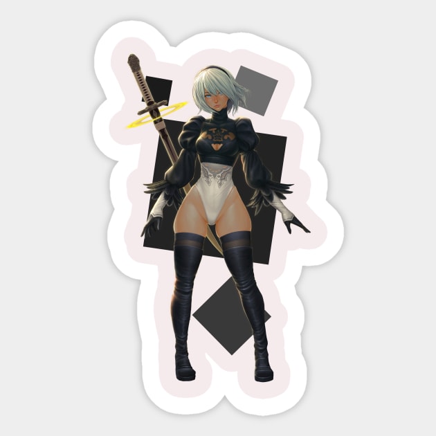 2B Sticker by Danderfull